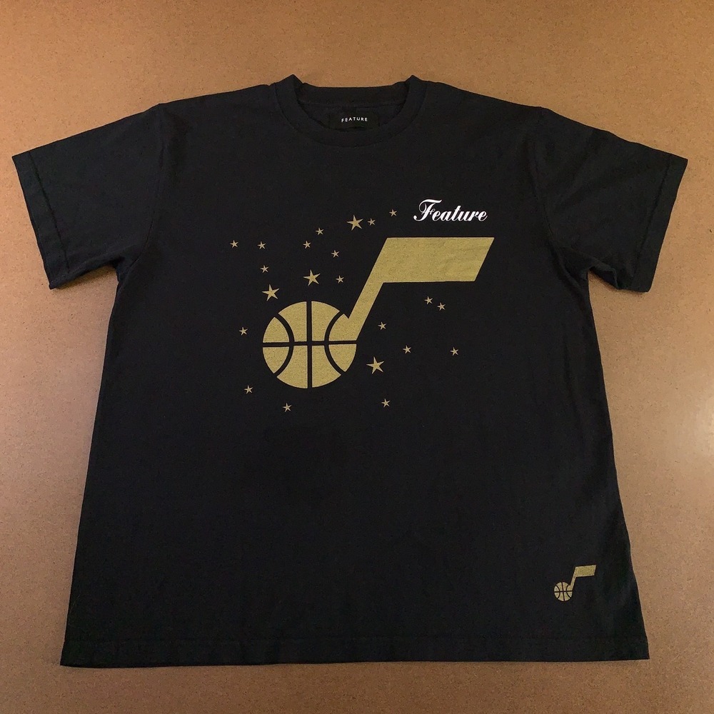 Utah Jazz Feature Mens Size XL Black All of the Stars Graphic T-shirt New